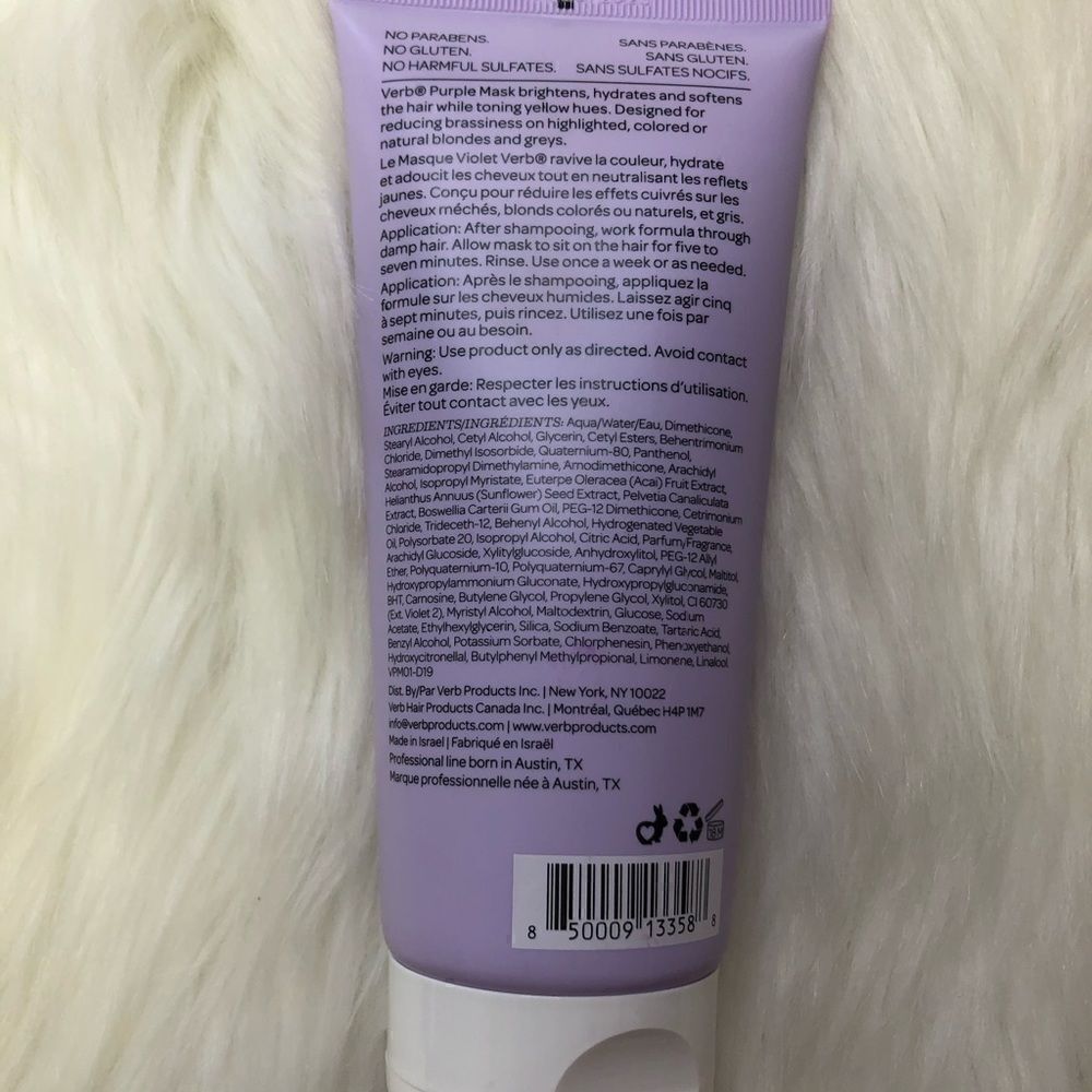 Verb Purple Toning Brightening Hydrating Mask 6.3 - Picture 2 of 5